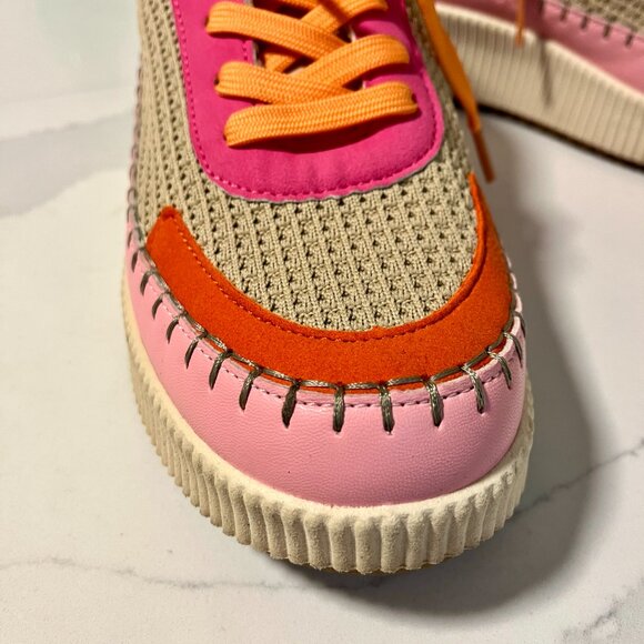 Nicole Miller Brita Pink Multi Platform Sneakers – Size 10 - Picture 9 of 10